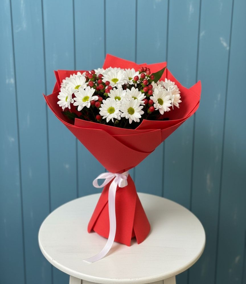 Букет цветов из: Хризантемы в Орбельяновке