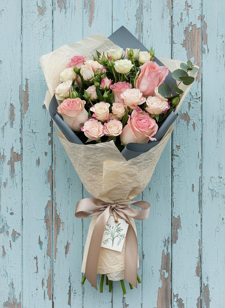 Букет цветов из: Розы в Орбельяновке