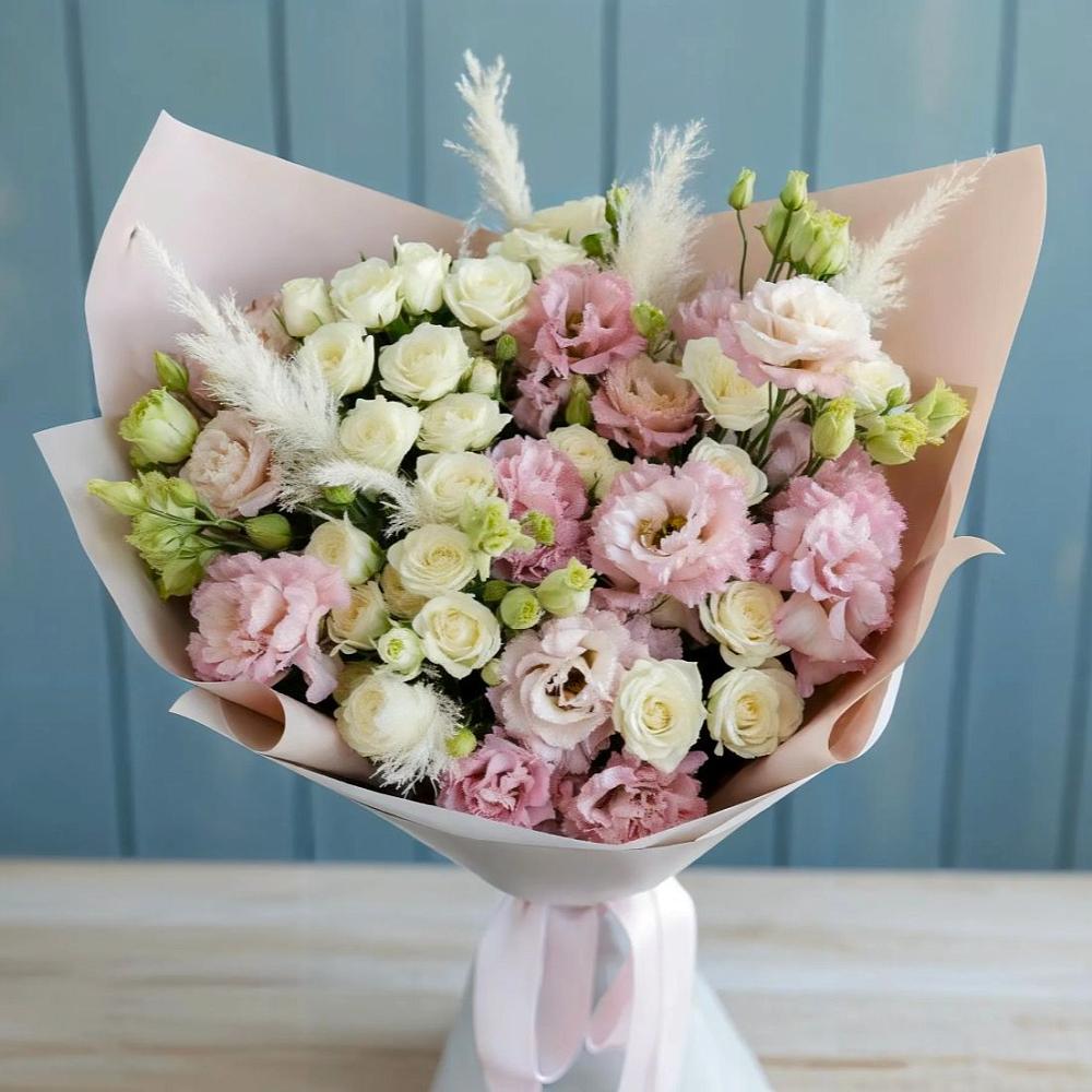 Букет цветов из: Альстромерии и Розы в Орбельяновке