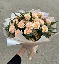 Букет Кремовые розы Латте в Орбельяновке