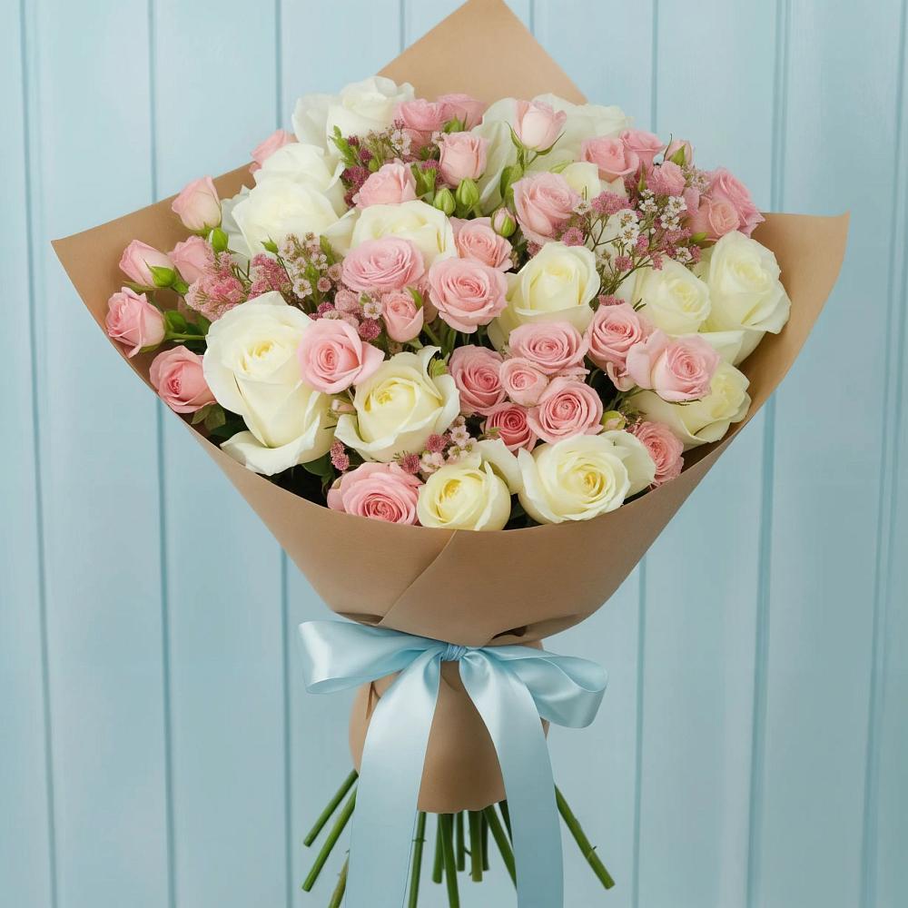 Букет цветов из: Розы в Орбельяновке