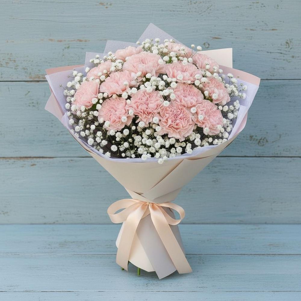 Букет цветов из: Гвоздики в Орбельяновке