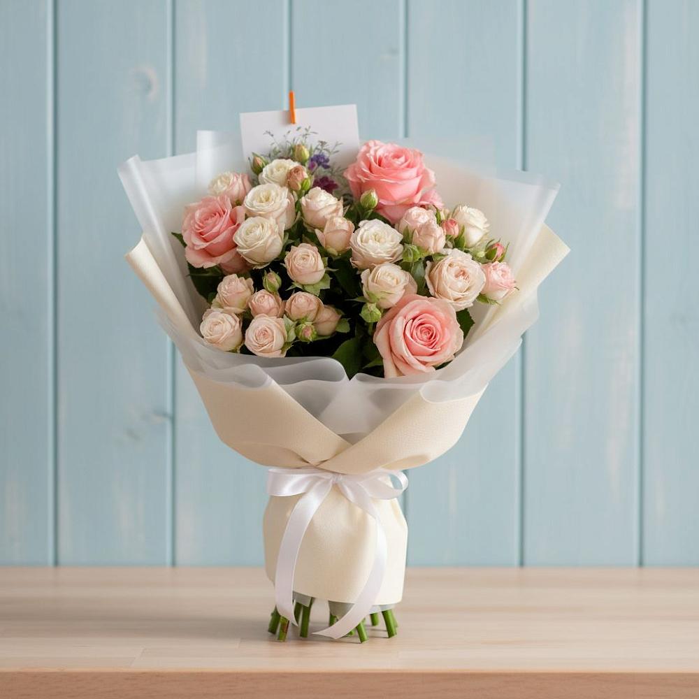 Букет цветов из: Розы в Орбельяновке