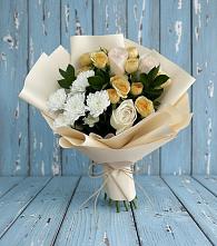 Букет цветов из:  Розы и Хризантемы #REPLACE_PRED# Орбельяновке