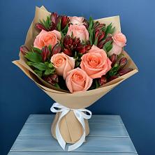 Букет цветов из:  Розы и Альстромерии в Орбельяновке