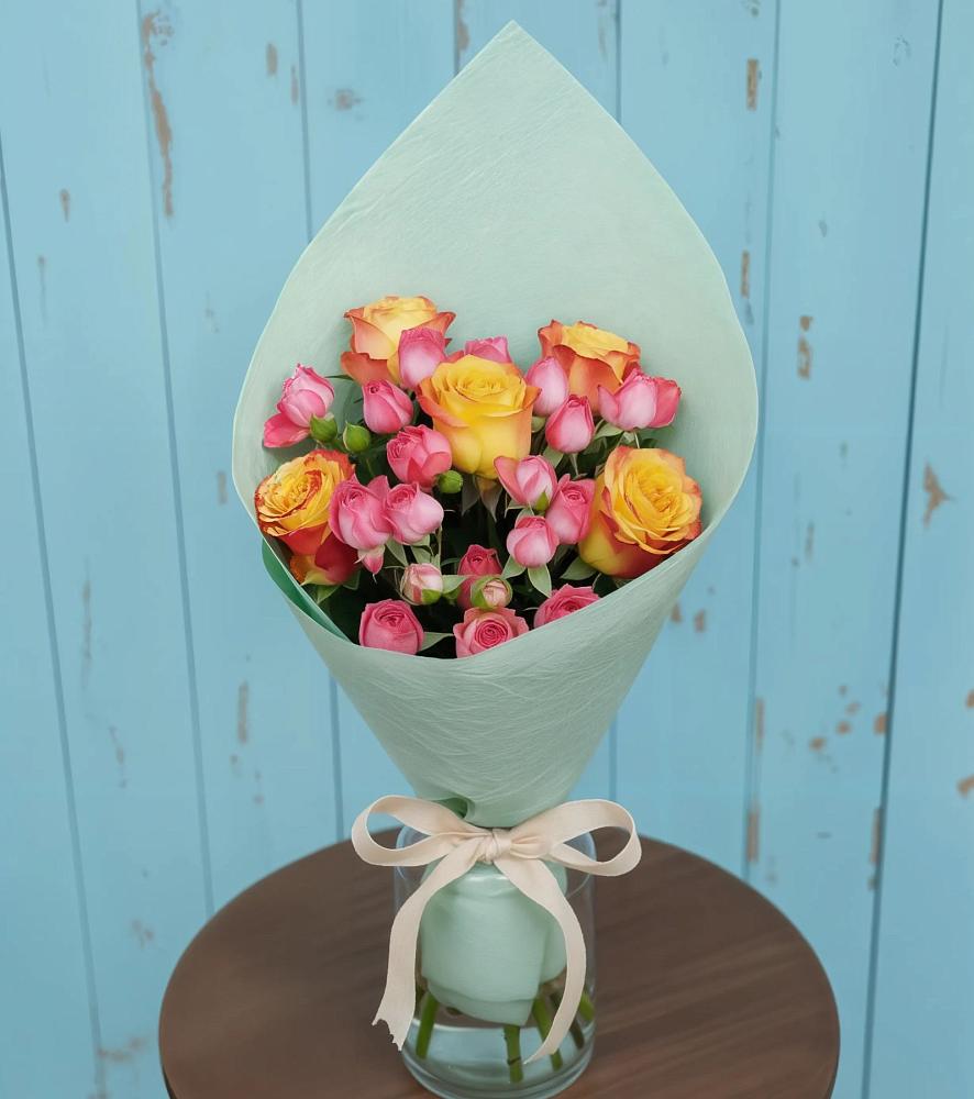 Букет цветов из: Розы в Орбельяновке