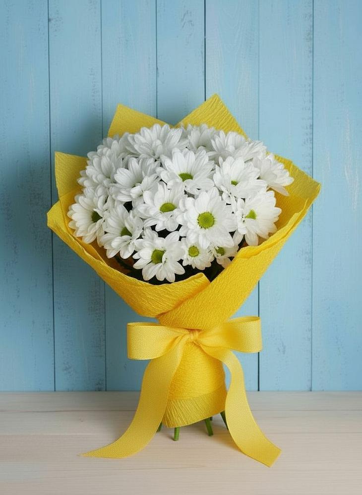 Букет цветов из: Хризантемы в Орбельяновке