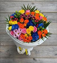 Букет цветов из:  Розы и Хризантемы в Орбельяновке