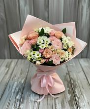 Букет цветов из:  Гвоздики, Розы и Хризантемы в Орбельяновке