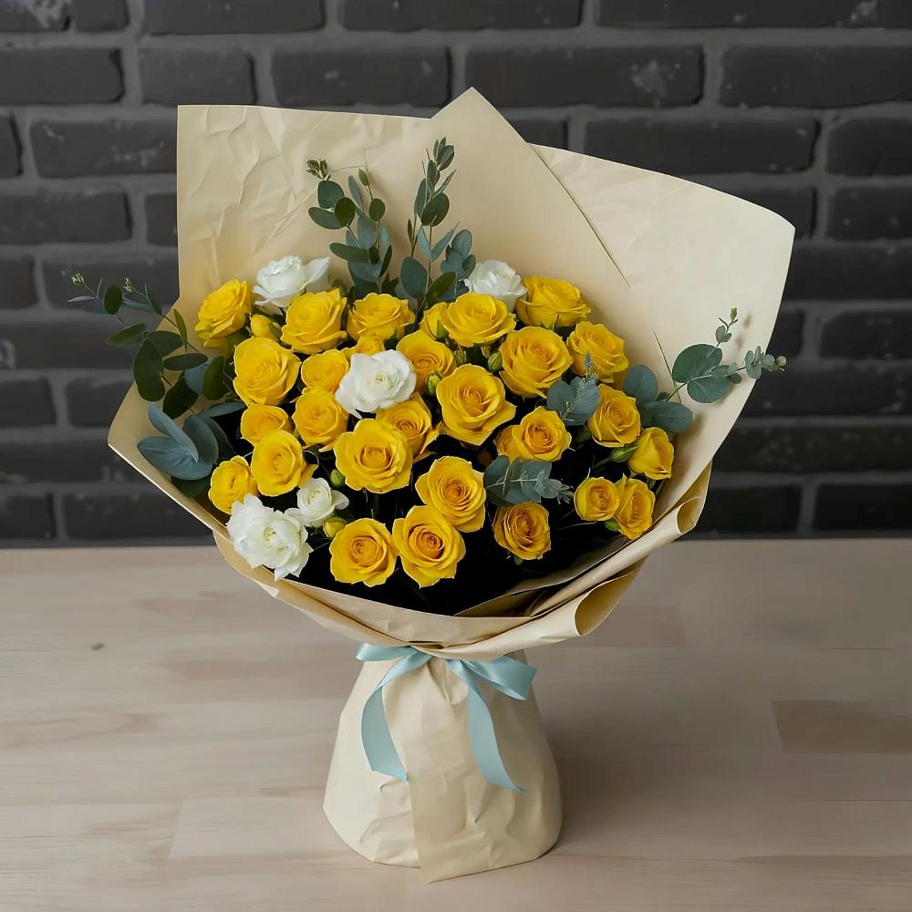 Букет цветов из: Розы в Орбельяновке