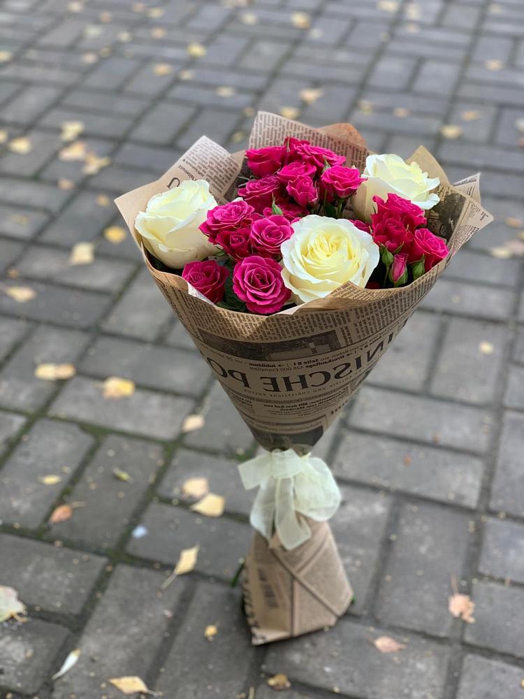 Букет цветов из: Розы в Орбельяновке