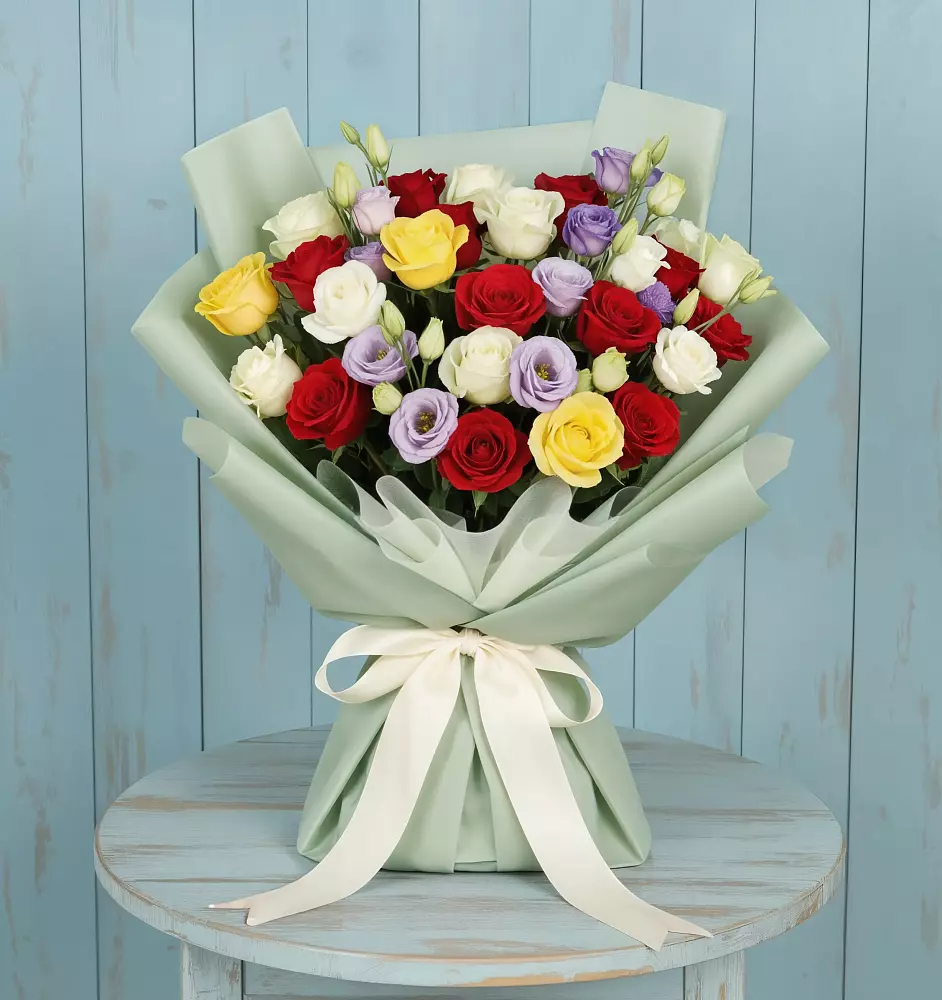 Букет цветов из: Розы в Орбельяновке