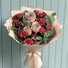 Букет цветов из:  Гвоздики и Розы #REPLACE_PRED# Орбельяновке