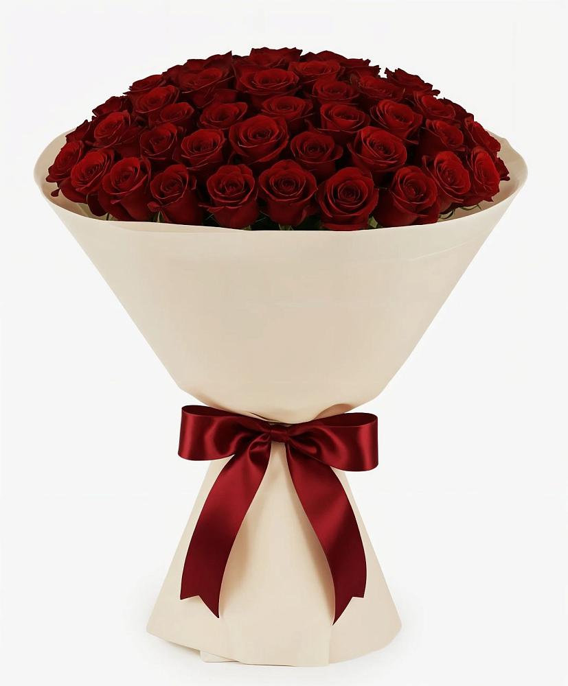 Букет 101 Бордовая роза Блэк Бакарра в Орбельяновке