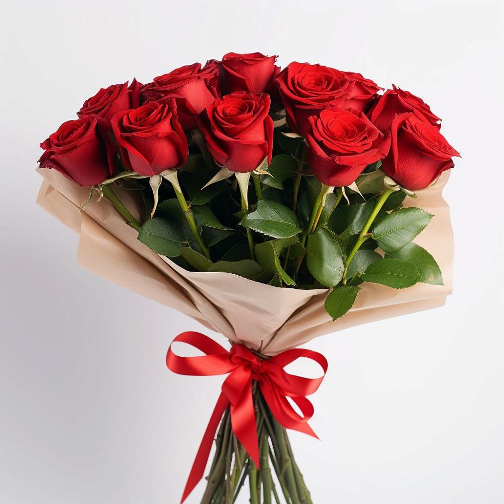 Букет 11 Красных роз Эдлесс Лав в Орбельяновке